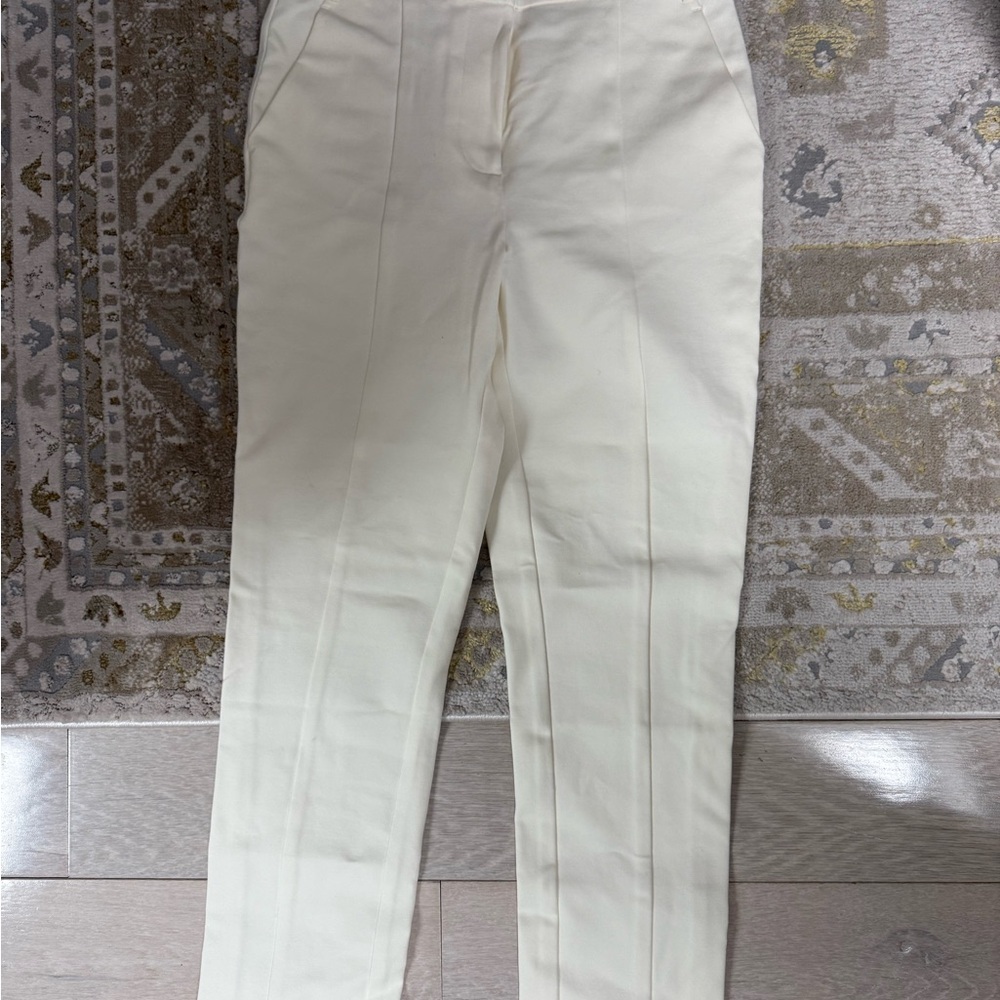 Something Navy Cream High-Rise Trousers